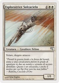 Skyhunter Skirmisher (Italian) - "Esploratrice Solcacielo" (L3) - Magic Encyclopedia 2005 (Salvat/Hachette) - Magic: The Gathering card