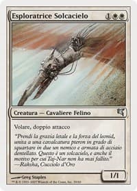Skyhunter Skirmisher (Italian) - "Esploratrice Solcacielo" (L39) - Magic Encyclopedia 2005 (Salvat/Hachette) - Magic: The Gathering card