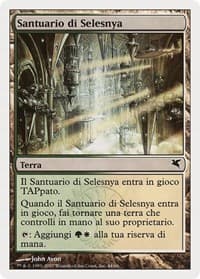 Selesnya Sanctuary (Italian) - "Santuario di Selesnya" (L44) - Magic Encyclopedia 2005 (Salvat/Hachette) - Magic: The Gathering card