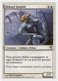 Leonin Shikari (Italian) - "Shikari Leonid" - Magic Encyclopedia 2005 (Salvat/Hachette) - Magic: The Gathering card