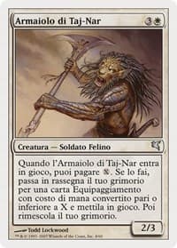 Taj-Nar Swordsmith (Italian) - "Armaiolo di Taj-Nar" - Magic Encyclopedia 2005 (Salvat/Hachette) - Magic: The Gathering card