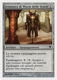 Slagwurm Armor (Italian) - "Armatura di Wurm delle Scorie" - Magic Encyclopedia 2005 (Salvat/Hachette) - Magic: The Gathering card