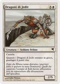 Jedit's Dragoons (Italian) - "Dragoni di Jedit" - Magic Encyclopedia 2005 (Salvat/Hachette) - Magic: The Gathering card