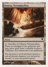 Terramorphic Expanse (Italian) - "Distesa Terramorfica" (L8) - Magic Encyclopedia 2005 (Salvat/Hachette) - Magic: The Gathering card