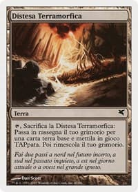 Terramorphic Expanse (Italian) - "Distesa Terramorfica" (L45) - Magic Encyclopedia 2005 (Salvat/Hachette) - Magic: The Gathering card