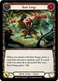 Bare Fangs (Red) - Everfest - Flesh and Blood TCG card