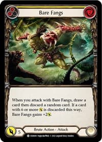 Bare Fangs (Yellow) - Everfest - Flesh and Blood TCG card