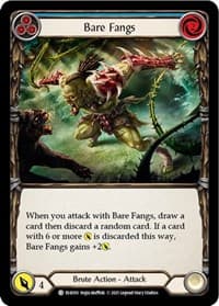 Bare Fangs (Blue) - Everfest - Flesh and Blood TCG card