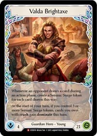 Valda Brightaxe - Everfest - Flesh and Blood TCG card
