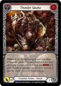 Thunder Quake (Red) (Extended Art) - Everfest - Flesh and Blood TCG card