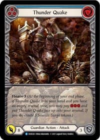 Thunder Quake (Blue) (Extended Art) - Everfest - Flesh and Blood TCG card