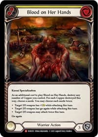 Blood on Her Hands - Everfest - Flesh and Blood TCG card
