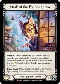 Mask of the Pouncing Lynx - Everfest - Flesh and Blood TCG card