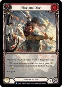 Slice and Dice (Red) (Extended Art) - Everfest - Flesh and Blood TCG card