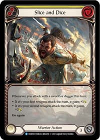 Slice and Dice (Yellow) (Extended Art) - Everfest - Flesh and Blood TCG card