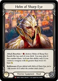 Helm of Sharp Eye - Everfest - Flesh and Blood TCG card