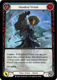 Hundred Winds (Blue) (Extended Art) - Everfest - Flesh and Blood TCG card