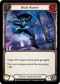 Blade Runner (Red) - Everfest - Flesh and Blood TCG card