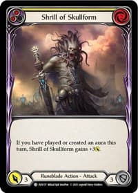 Shrill of Skullform (Yellow) - Everfest - Flesh and Blood TCG card