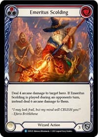 Emeritus Scolding (Red) - Everfest - Flesh and Blood TCG card