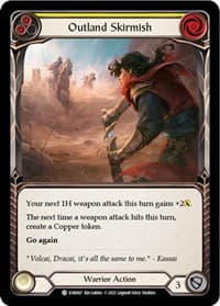 Outland Skirmish (Yellow) - Everfest - Flesh and Blood TCG card