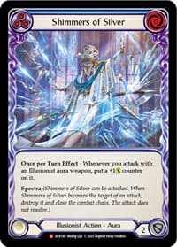 Shimmers of Silver - Everfest - Flesh and Blood TCG card