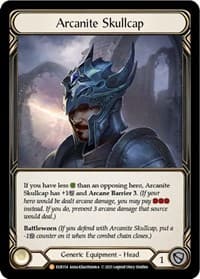 Arcanite Skullcap - Everfest - Flesh and Blood TCG card