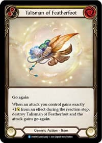Talisman of Featherfoot - Everfest - Flesh and Blood TCG card