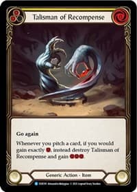 Talisman of Recompense - Everfest - Flesh and Blood TCG card