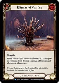 Talisman of Warfare - Everfest - Flesh and Blood TCG card