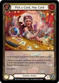 Pick a Card, Any Card (Yellow) (Extended Art) - Everfest - Flesh and Blood TCG card