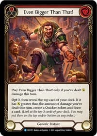 Even Bigger Than That! (Red) - Everfest - Flesh and Blood TCG card