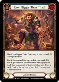 Even Bigger Than That! (Blue) - Everfest - Flesh and Blood TCG card