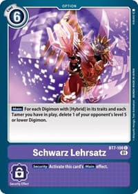 Schwarz Lehrsatz - Next Adventure - Digimon Card Game card