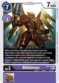 Rhihimon - Next Adventure - Digimon Card Game card