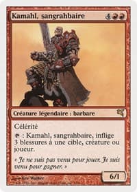 Kamahl, Pit Fighter (French) - "Kamahl, sangrahbaire" - Magic Encyclopedia 2005 (Salvat/Hachette) - Magic: The Gathering card