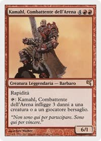 Kamahl, Pit Fighter (Italian) - "Kamahl, Combattente dell'Arena" - Magic Encyclopedia 2005 (Salvat/Hachette) - Magic: The Gathering card