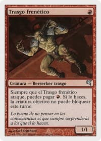 Frenzied Goblin (Spanish) - "Trasgo frenetico" - Magic Encyclopedia 2005 (Salvat/Hachette) - Magic: The Gathering card