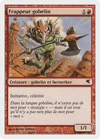 Goblin Striker (French) - "Frappeur gobelin" - Magic Encyclopedia 2005 (Salvat/Hachette) - Magic: The Gathering card