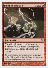 Feral Lightning (Italian) - "Fulmine Brutale" (I50) - Magic Encyclopedia 2005 (Salvat/Hachette) - Magic: The Gathering card