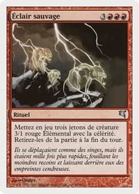 Feral Lightning (French) - "Eclair sauvage" (I50) - Magic Encyclopedia 2005 (Salvat/Hachette) - Magic: The Gathering card