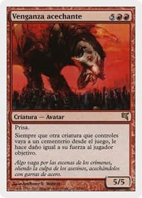Stalking Vengeance (Spanish) - "Venganza acechante" - Magic Encyclopedia 2005 (Salvat/Hachette) - Magic: The Gathering card