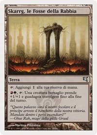 Skarrg, the Rage Pits (Italian) - "Skarrg, le Fosse della Rabbia" - Magic Encyclopedia 2005 (Salvat/Hachette) - Magic: The Gathering card