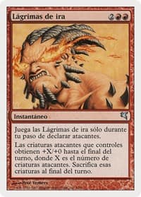 Tears of Rage (Spanish) - "Lagrimas de ira" - Magic Encyclopedia 2005 (Salvat/Hachette) - Magic: The Gathering card