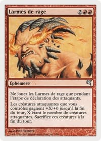Tears of Rage (French) - "Larmes de rage" - Magic Encyclopedia 2005 (Salvat/Hachette) - Magic: The Gathering card