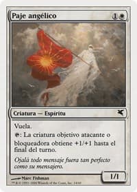Angelic Page (Spanish) - "Paje angelico" - Magic Encyclopedia 2005 (Salvat/Hachette) - Magic: The Gathering card