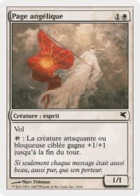 Angelic Page (French) - "Page angelique" - Magic Encyclopedia 2005 (Salvat/Hachette) - Magic: The Gathering card