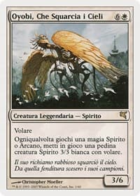 Oyobi, Who Split the Heavens (Italian) - "Oyobi, Che Squarcia i Cieli" - Magic Encyclopedia 2005 (Salvat/Hachette) - Magic: The Gathering card