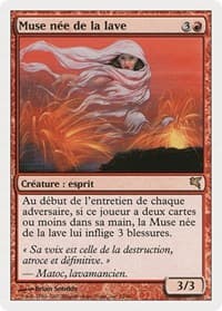 Lavaborn Muse (French) - "Muse nee de la lave" - Magic Encyclopedia 2005 (Salvat/Hachette) - Magic: The Gathering card