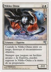 Nikko-Onna (Spanish) - "Nikko-Onna" - Magic Encyclopedia 2005 (Salvat/Hachette) - Magic: The Gathering card